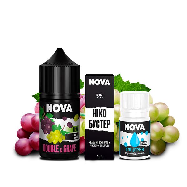 Набор Nova Salt 30 мл Double Grape 50мг 63404009 фото