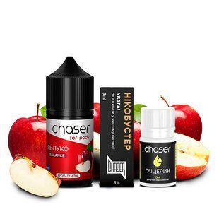 Набор Жидкости Chaser For Pods Salt 30 мл Яблоко 50 мг