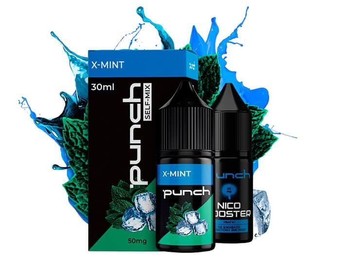 Набор Punch Salt 30 мл X-Mint 50мг 63405008 фото