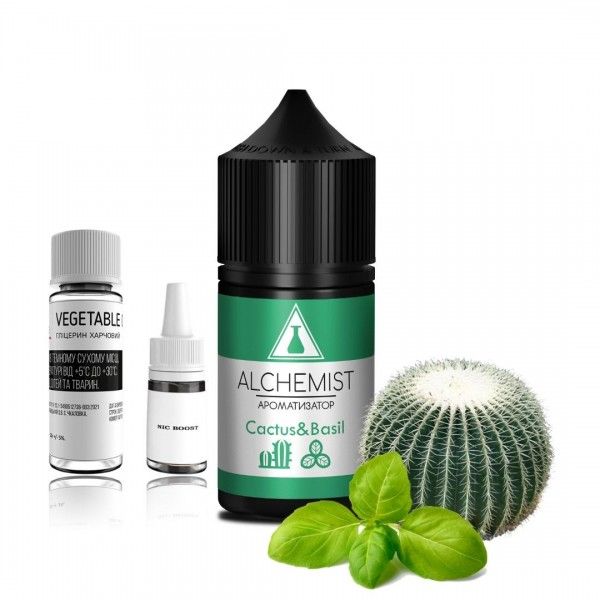 Набор Alchemist Salt 30 мл Cactus Basil 50мг 63400003 фото