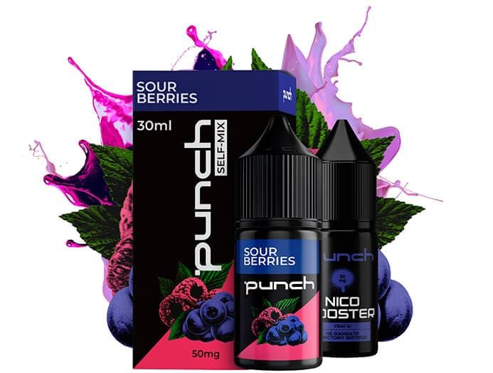 Набор Punch Salt 30 мл Sour Berries 50мг 63405009 фото