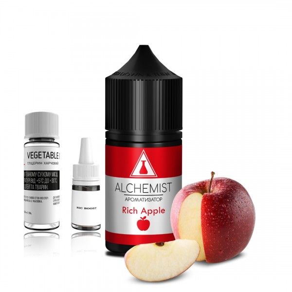 Набір Alchemist Salt 30 мл Rich Apple 50мг 63400006 фото