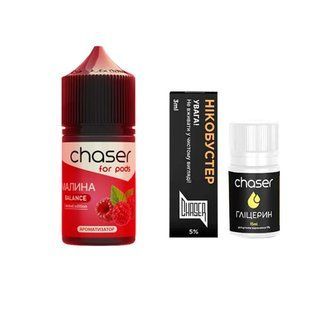 Набор Жидкости Chaser For Pods Salt 30 мл Малина 50 мг