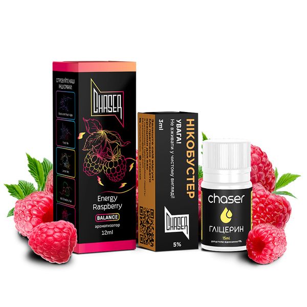 Набор Chaser Black Salt 30 мл Energy Raspberry 50мг 63403005 фото