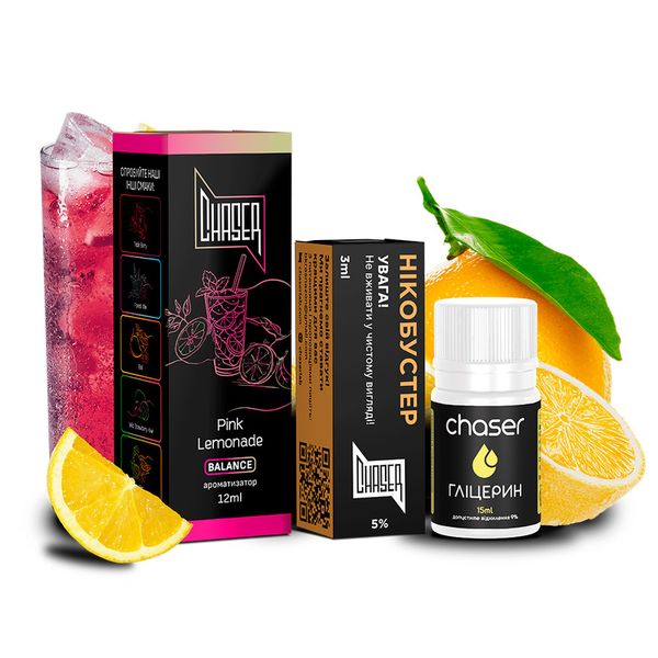 Набір Chaser Black Salt 30 мл Pink Lemonade 50мг 63403009 фото