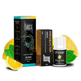 Набор Chaser Black Salt 30 мл Lemon Mint 50мг 63403010 фото