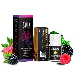 Набір Chaser Black Salt 30 мл Blackberry Sour Raspberry 50мг 63403011 фото