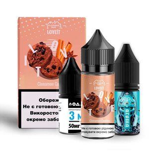 Набор Жидкости Flavorlab Love It Salt 30 мл Cinnamon Cookies 25 мг