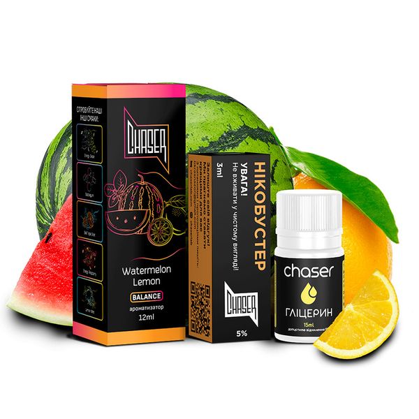 Набор Chaser Black Salt 30 мл Watermelon Lemon 50мг 63403012 фото