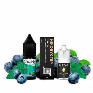 Набор Жидкости Chaser For Pods 10 мл Черника с Ментолом 50 мг