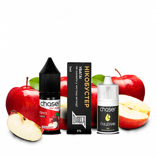 Набір Рідини Chaser For Pods 10 мл Яблуко 50 мг