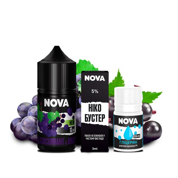 Набор Nova Salt 30 мл Blackcurrant Grape 50мг 63404012 фото