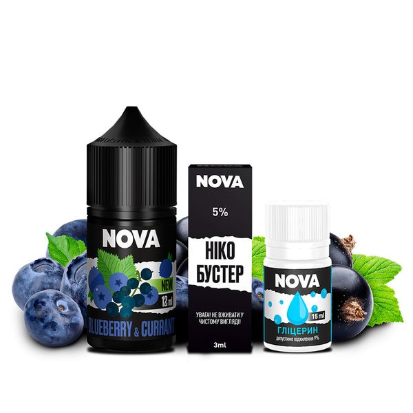 Набір Nova Salt 30 мл Blueberry Currant 50мг 63404002 фото