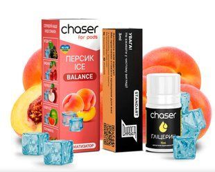 Набор Жидкости Chaser For Pods Ice 30 мл Персик Ice 50 мг