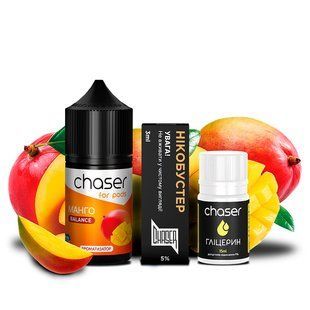 Набор Жидкости Chaser For Pods Salt 30 мл Манго 50 мг