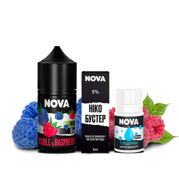 Набор Nova Salt 30 мл Double Raspberry 50мг 63404008 фото